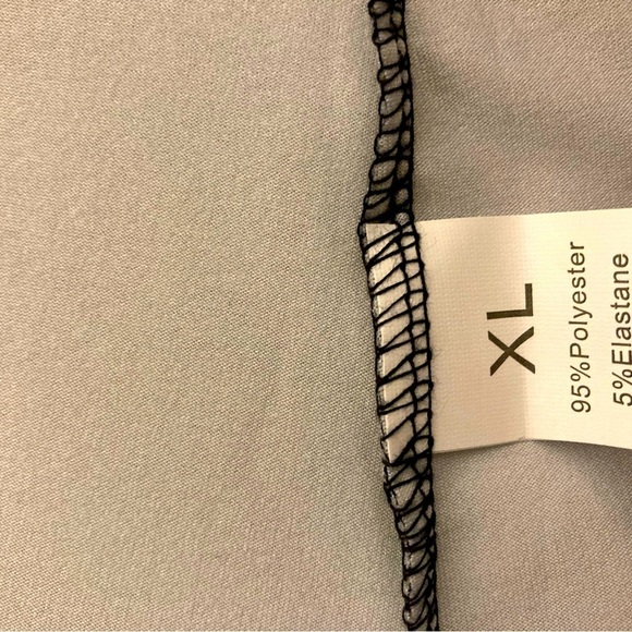 Nightgown women’s XL black with white hearts - Picture 6 of 7